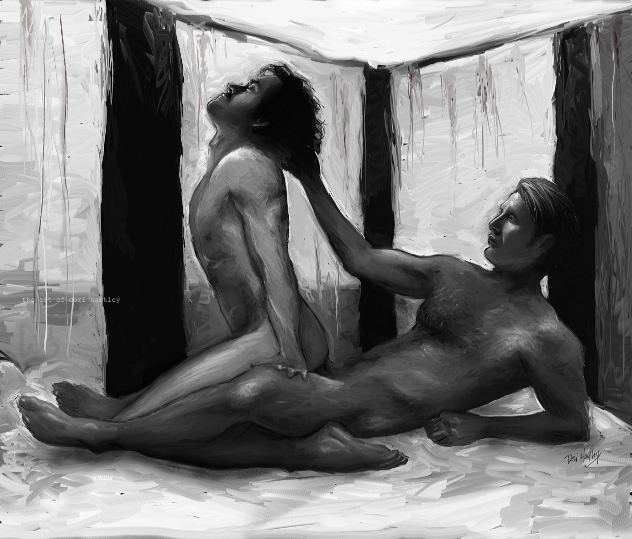 darkdreamsofhannigram:  honeyblood-eyes:  The Castle on the Hill DHartley  I LOVE