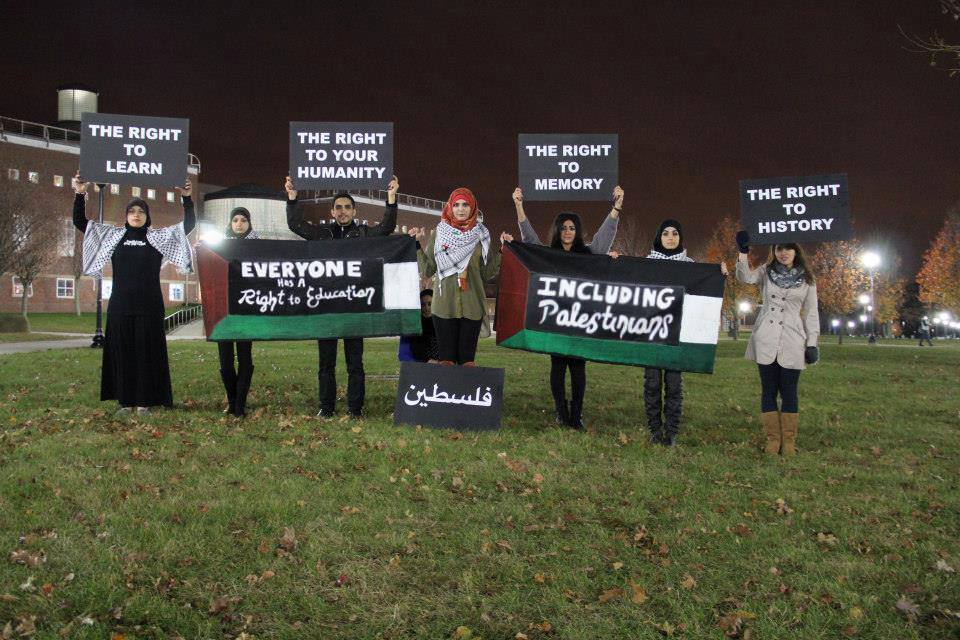 lovenerdeen: Students for Justice in Palestine at College of Staten Island, demonstrate