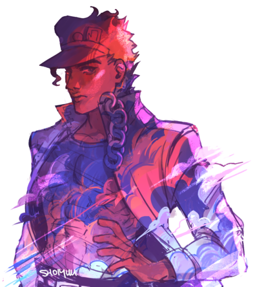 shoiyuu: plays around w colours like araki plays around w my heart