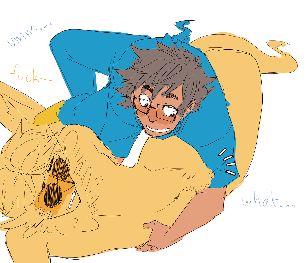 mashedpootato:   continued NSFW under the cut!!! a lil blowjob :^) EDIT: eyyy better/bigger