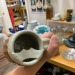 shiftythrifting:The eyeball mug that I got for 50¢ heck YES and the mustache protecting