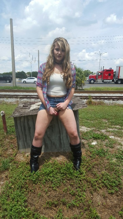 hornymark123: whitneywisconsin: In public with my dildo God I love this girl so much xx