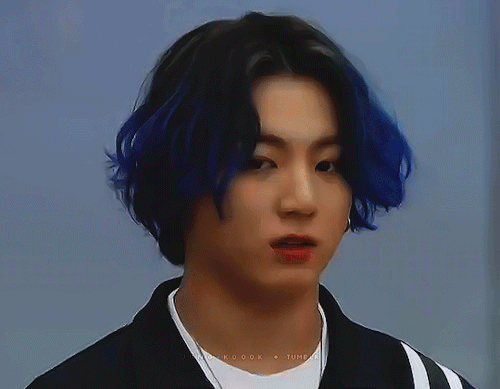 My Head Is Empty Just Full Of Blue Hair Jungkook
