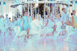 mulberry-cookies:  Models On the Louis Vuitton S/S 2012 Carousel  