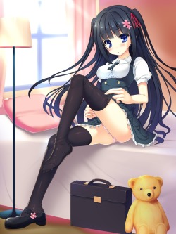 abaslev:  ochinsama pantsu seifuku thighhighs