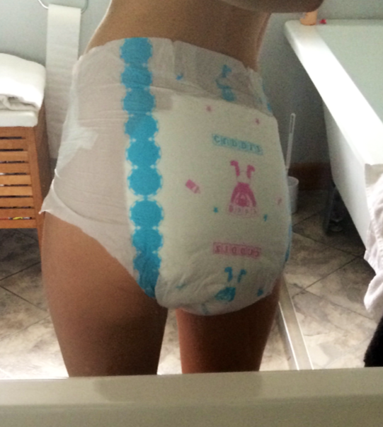 mutineer123:  lilbabyrachel Lets get you ready for work today in a real diaper….