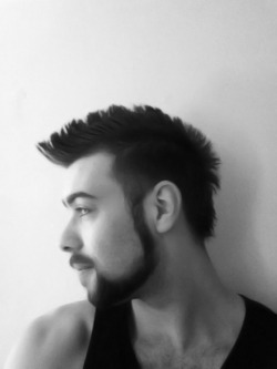 kazimirdominance:  Well the mohawk feels like its growing through well, gonna have the sides shaved down tomorrow maybe, I’ve let my beard get a bit thick and bushy, but still styled, if anyone has any good ideas for beard-styles, please share them!