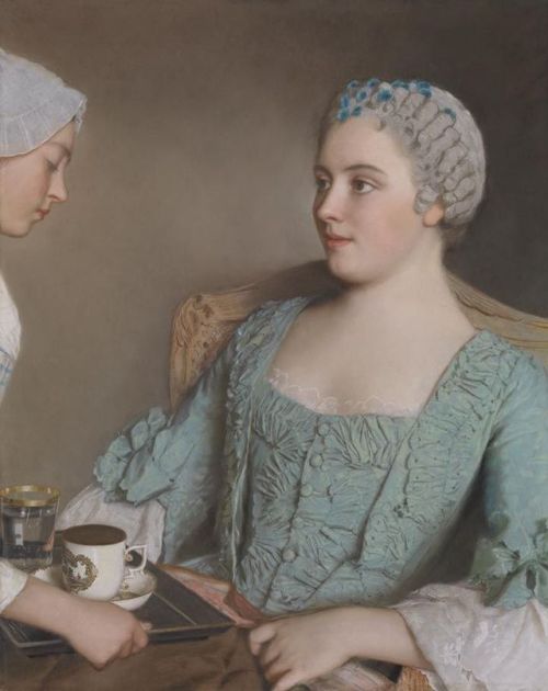 history-of-fashion:ab. 1752 Jean-Étienne Liotard - Breakfast(Alte Pinakothek)