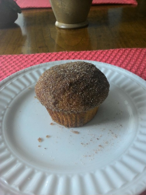 celticknot65: sumisa-lily:  What I made this morning! Donut muffins stuffed with Nutella! In case you’re not familiar, a Donut muffin is a nutmeg muffin that tastes exactly like a cake donut. While they are hot, you dip the top in melted butter an then