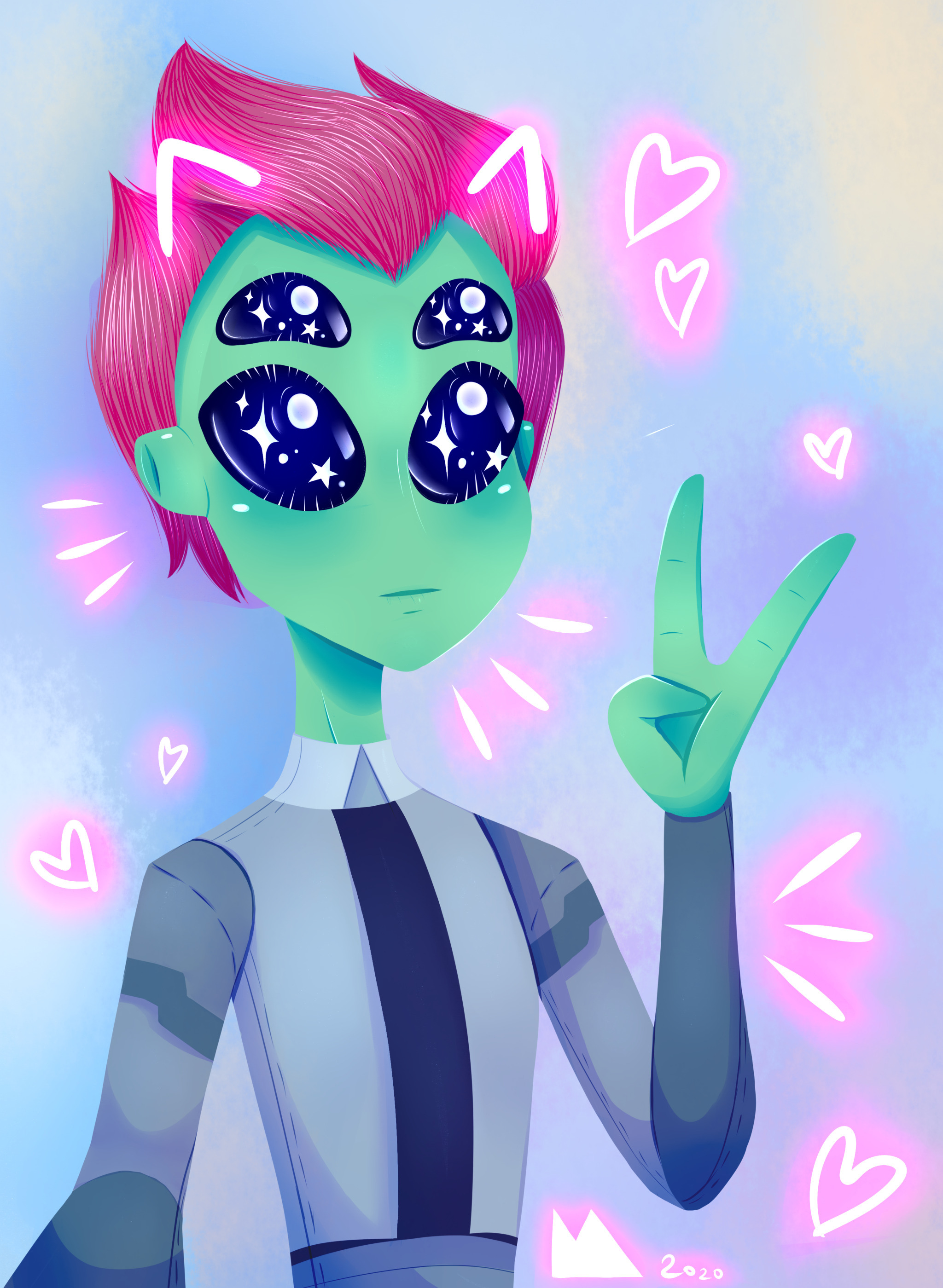 marchmay-may:And with that, we have all of the amazing characters from @moringmark comic, Aim for the Stars! They’re all so cute I love them! ( ˘ ³˘)💖If any of you don’t know this comic, definitely go check it out!And oh, by the way…When I