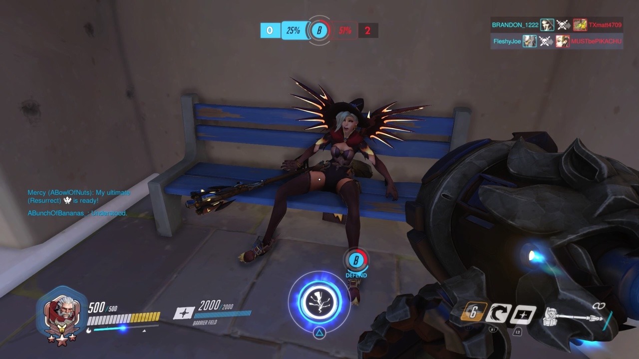 fleshyjoelives:I played a competitive match on Ilios and charged a Mercy across the