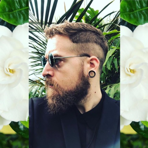 The first birth pangs of spring among the gardenias of Gethsemane. #nosepiercing #undercut #bodymods