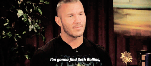 “So Randy, this coming Monday night live on Raw, what is the first thing you are