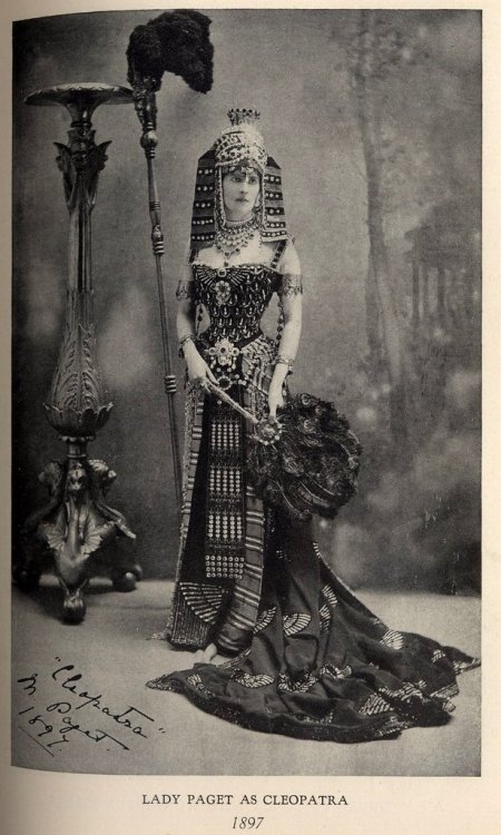 Lady Paget (Mrs Arthur Paget) dressed as Cleopatra for the Devonshire House Jubilee Ball, 1897.Mrs.P