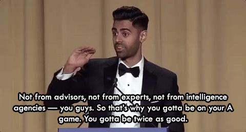micdotcom:Watch: WHCD host Hasan Minhaj compared the media to being a minority — and viewers loved i