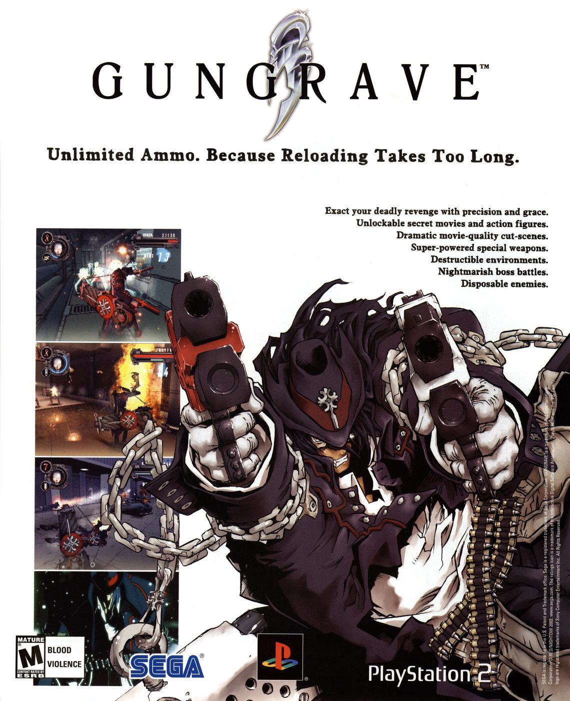 vgprintads: ‘Gungrave’ [PS2] [USA] [MAGAZINE] [2002] Play, December 2002 (#12)