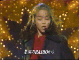 glassnojuudai:Namie Amuro with Super Monkey’s on Hit Parade in 1994 covering Hikaru Genji SUPER 5′s 