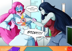 iwill4ev:  Adventure Time- The Red Splinter Artist: Witchking00 Story #2 Part #3  Keeeeep reading. The juice part hasn’t even arrived yet… Well 😏 two large ones have