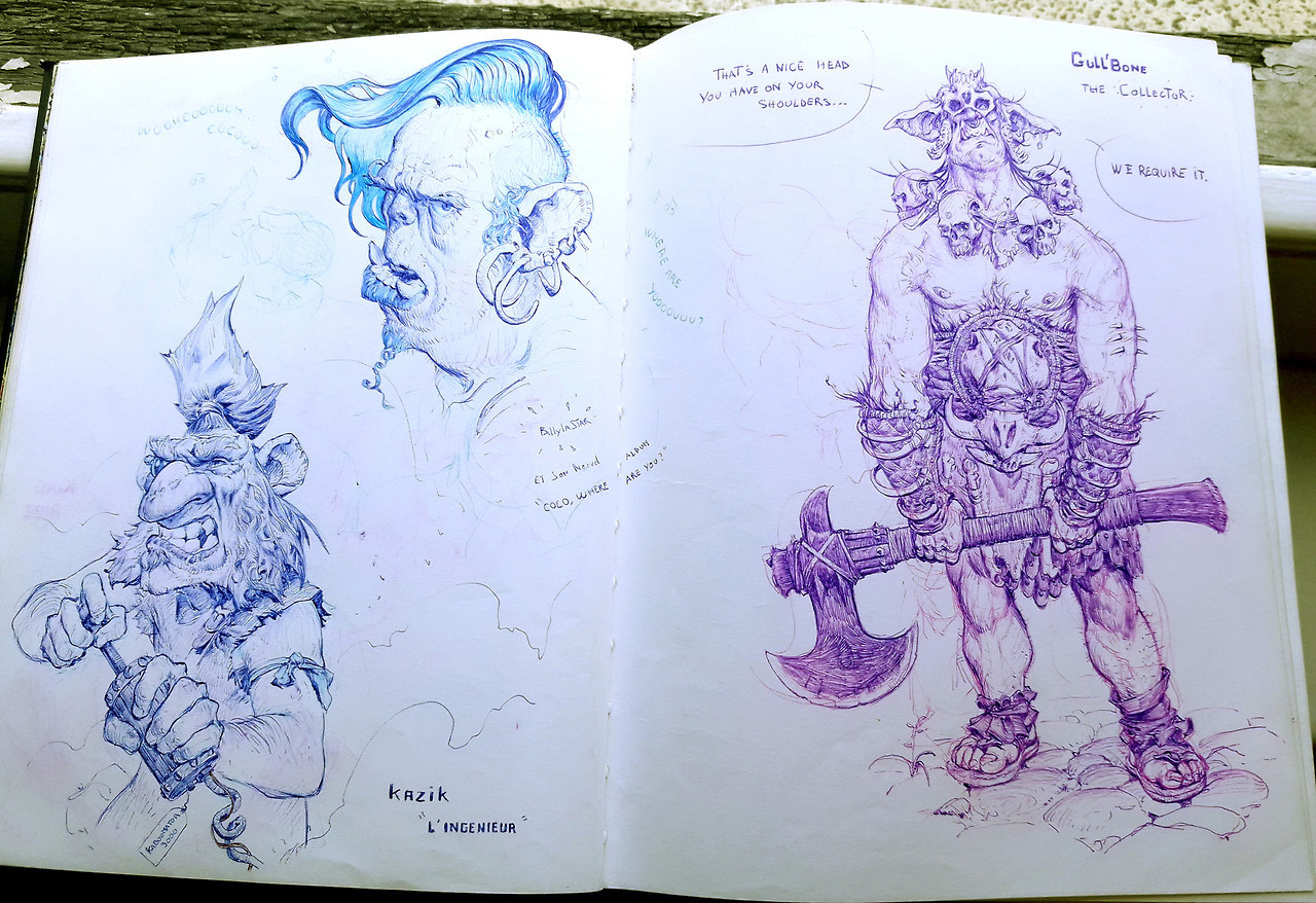 quarkmaster:    Sketchbook dump 02  