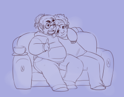 chub-united:  How to calm your bf down/shut him up: fill him with Good FoodSmooches and cuddles required after 