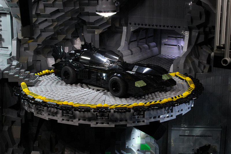 Bat cave built out of over 20,000 lego pieces -source-
