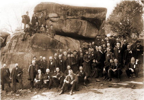 thecivilwarparlor:The men of the 20th Maine who held Little Round Top on Gettysburg’s Second Day, ag