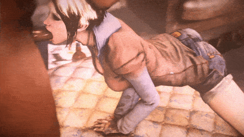 kreamu:  Commission #9  ft. Kat (Devil May Cry)Alright…One word of advice. Dont use models that don’t either have mouth corner flexes. or mouth corner bones to make any animation involving oral sex. Dont. Do. It.720p  |  GfyCat  Obligatory Patreon