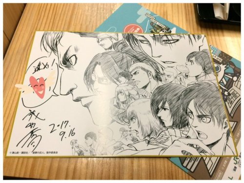 fuku-shuu: SnK News: Asano Kyoji Autographs porn pictures