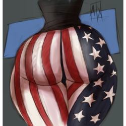 axart:  God bless america @darealcherokeedass