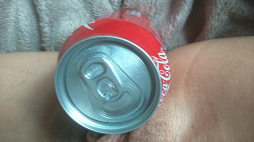 hornyscotgirl:  Can challenge accepted xx  Another slut passes the coke can challenge
