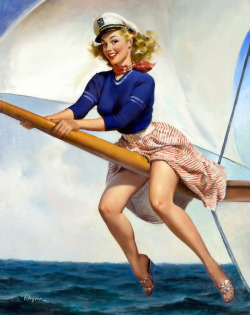 lovethepinups:  Gil Elvgren - “Bow Spirit”