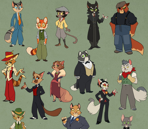 lackadaisycats:  The Lackadaisy Character Designs Pack - up on Gumroad!It’s free/pay