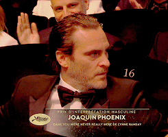 spankjonze: spankjonze: joaquin phoenix clearly saying “do i have to go up?” immediately after winning best actor at the 70th annual cannes film festival is a big mood big. ass. mood. 
