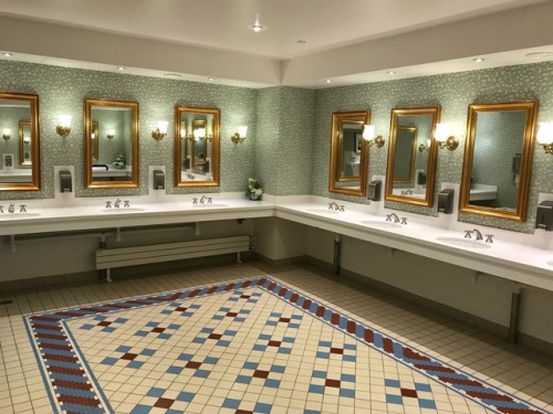 Luxurious downstairs restrooms at The Newport Bay Club hotel in Disneyland Paris. This was for a lon