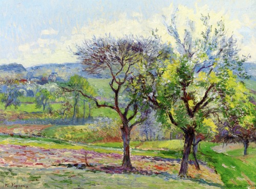 Spring Landscape  -  Victor VignonFrench 1847-1909 