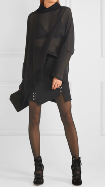 Wolford Satin Touch 20 Denier Tights - shopstyle.it/l/iuYu Sheer black tights are perfect bet