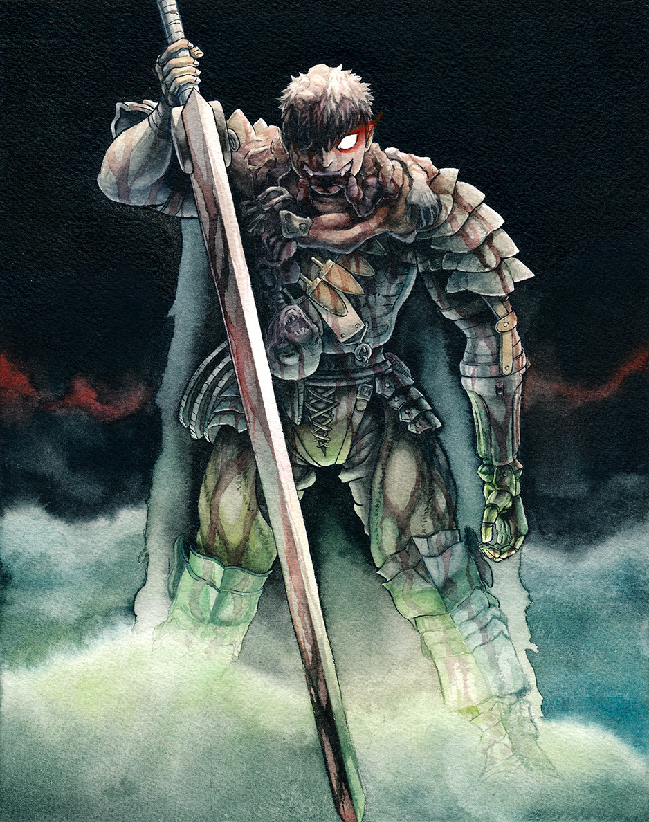 “In the end the winner is still the last man standing” - Guts  Subject matter I don’t usually paint, but I had a lot of 