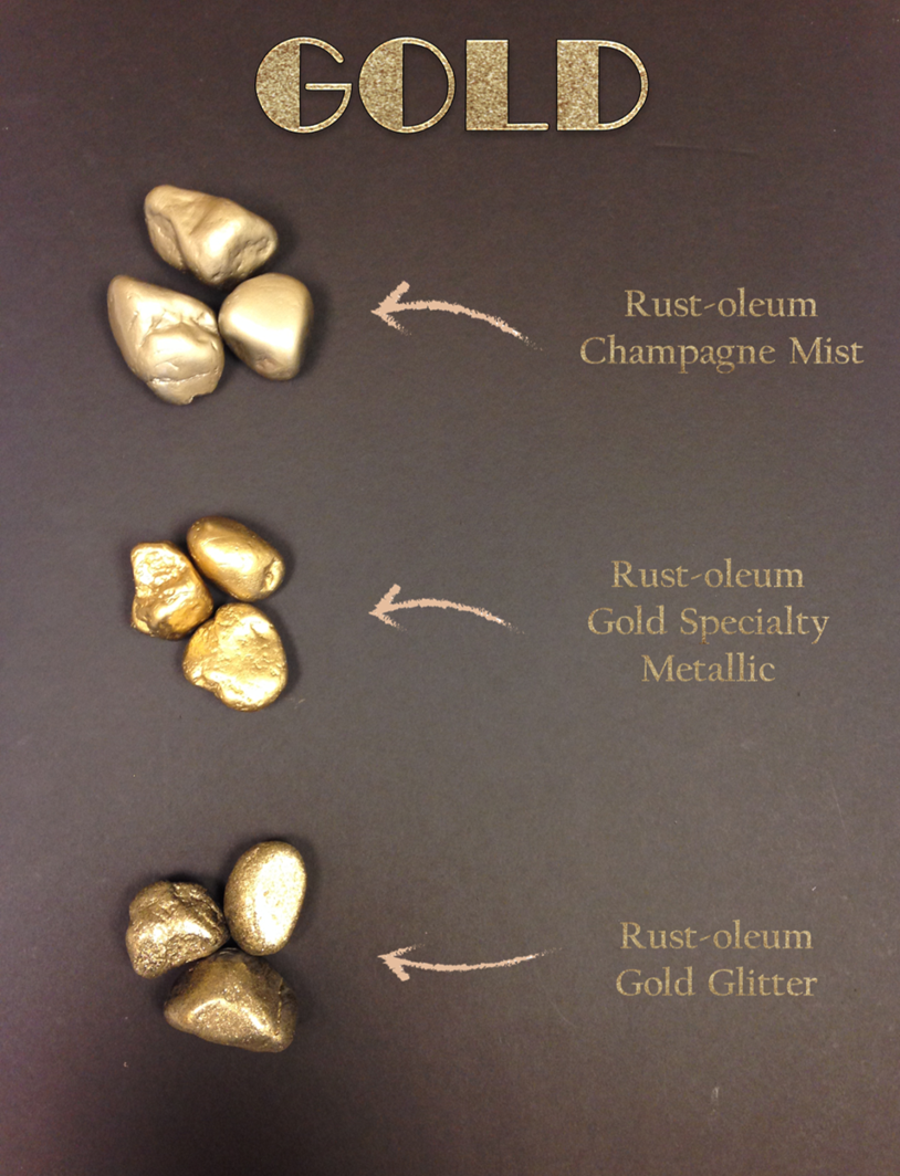 designmeetstyle:  Not all gold spray paint is created equal. For a light gold non-brassy