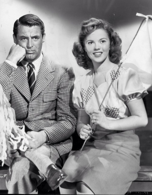 crazyaboutcary:Rah, rah, rah! ⠀⠀⠀⠀⠀⠀⠀⠀⠀Shirley Temple on working with Cary Grant in The Bachelor and