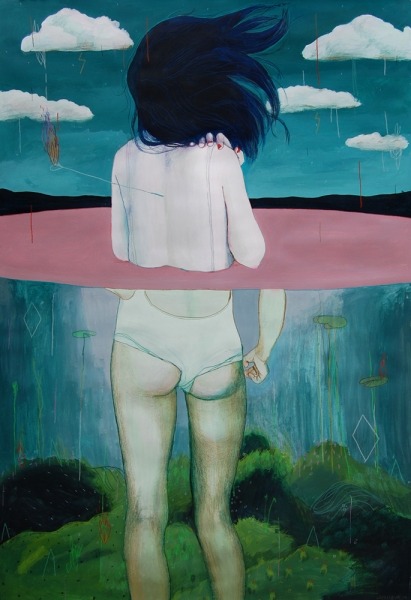 theonlymagicleftisart:  Bizarre surreal portaits by Alexandra Levasseur 