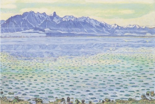 artist-hodler: Thun, Stockhornkette, 1904, Ferdinand HodlerMedium: oil,canvas