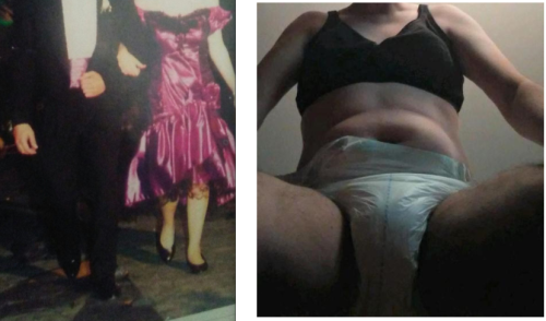 sissyhusbandforever:Me at my senior prom. Me now. At prom that night I made out with my date in the 