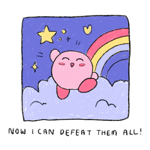 jisoupy:kirb does the SLORP, patriarchy is diminished forever