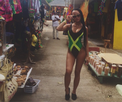 czarluvscurves:  nawthatznasty:  ajamae:  detective-alonzo-harris:  thefinestbeauties:  Gracie Ko x Warleska Rosario x Lani Blair x Bernice Burgos   Inna di red mon  I need one of the suits right away.    Jamaica!