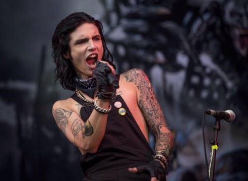 Andy Biersack @ Download Festival 2015! Credit to Photographers.