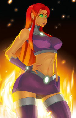 tovio-rogers:  waist of commission of #StarFire