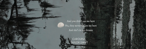 likeanearlyspringsnow: taylor swift (carolina lyrics) headerslike or reblog if you save© tayloraiisc