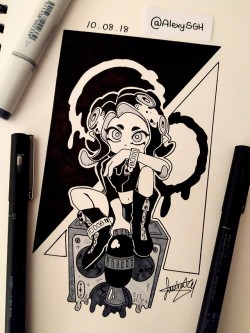 alexysgh:  INKTOBER DAY 08: Agent 8! 🐙🎱| More inktober and artworks |