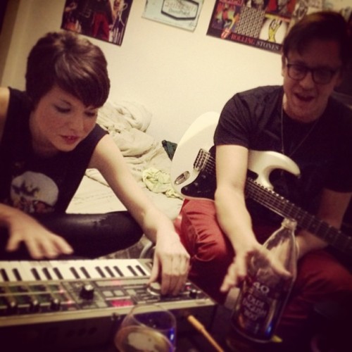 Some serious noise making. #music #jam #live #musicians #friends #fun #love #korg #minikorg #guitar 