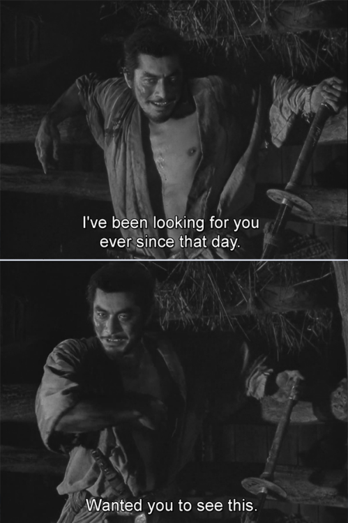 stickydoona:This movie I sweartoshiro mifune invented the dumb and clumsy yet deadly and wily herohe